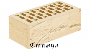 Кирпич лицевой соломенный дерево М200 Полуторный 1.4 NF 250*120*88 Железногорский