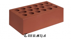 Кирпич лицевой бордо М150 Полуторный 1.4 NF 250*120*88 Керма