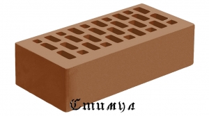Кирпич лицевой терракот гладкий М175 Одинарный 1 NF 250*120*65 Голицынский