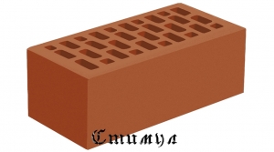 Кирпич лицевой корица гладкий М175 Полуторный 1.4 NF 250*120*88 Голицынский