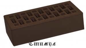Кирпич лицевой шоколад М150 Полуторный 1.4 NF 250*120*65 Новомосковский