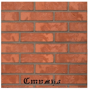 Кирпич керамический красный RED, Стокгольм с песком FAT