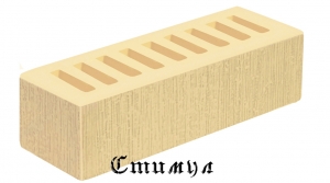 Кирпич лицевой слоновая кость бархат М200 Евро 0,7NF 250*85*65 Железногорский