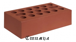 Кирпич лицевой бордо М150 Одинарный 1 NF 250*120*65 Керма