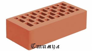 Кирпич лицевой красный гладкий М175 Одинарный 1 NF 250*120*65 Голицынский