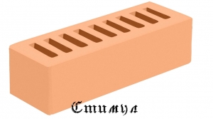 Кирпич лицевой соломенный гладкий М175 Евро 0,7NF 250*85*65 Голицынский