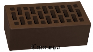Кирпич лицевой шоколадный М150 Полуторный 1.4 NF 250*120*88 Новомосковский