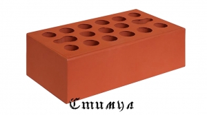 Кирпич лицевой красный М150 Полуторный 1.4 NF 250*120*88 Керма