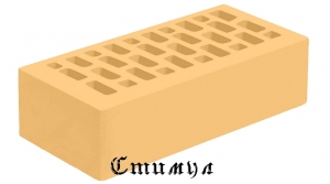 Кирпич лицевой янтарь гладкий М175 Одинарный 1 NF 250*120*65 Голицынский