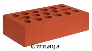 Кирпич лицевой красный М150 Одинарный 1 NF 250*120*65 Керма
