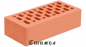 Кирпич лицевой абрикос М150 Полуторный 1 NF 250*120*65 Норский