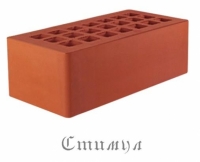 Кирпич лицевой красный М150 Полуторный 1.4 NF 250*120*88 Железногорский
