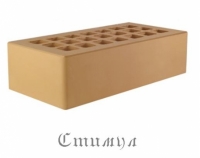 Кирпич лицевой желтый М200 одинарный 1 NF 250*120*65 Железногорский