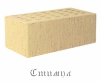 Кирпич лицевой слоновая кость бархат М150 Полуторный 1.4 NF 250*120*88 Железногорский