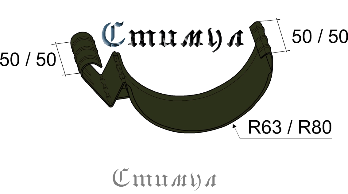 Соединитель желоба Гранд лайн