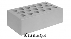 Кирпич лицевой серебро М150 Полуторный 1.4 NF 250*120*88 Керма