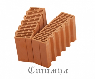 Блок керамический поризованный Wienerberger 10.67 NF 380x129x129 M 100