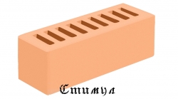 Кирпич лицевой соломенный гладкий М125 Евро 0,96 NF 250*85*88 Голицынский