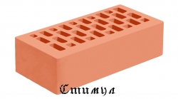 Кирпич лицевой красный М200 одинарный 1 NF 250*120*65 Железногорский