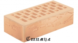 Кирпич лицевой слоновая кость руст М175 Одинарный 1 NF 250*120*65 Голицынский