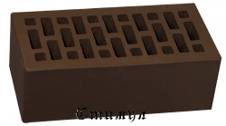 Кирпич лицевой шоколадный М150 Полуторный 1.4 NF 250*120*88 Новомосковский