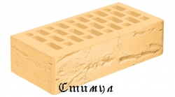 Кирпич лицевой янтарь руст М175 Одинарный 1 NF 250*120*65 Голицынский