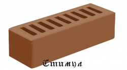Кирпич лицевой терракот гладкий М175 Евро 0,7NF 250*85*65 Голицынский