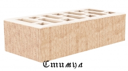 Кирпич лицевой белый бархат М175 Одинарный 1 NF 250*120*65 Старый Оскол