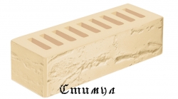 Кирпич лицевой слоновая кость дерево М200 Евро 0,7NF 250*85*65 Железногорский