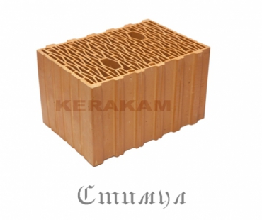 Блок керамический поризованный Kerakam 11.1 NF 380x260x219 M 75